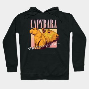 Capybara Aesthetic --- Original 90s Style Retro Design Hoodie